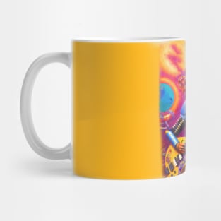 Robot Playing Guitar Mug